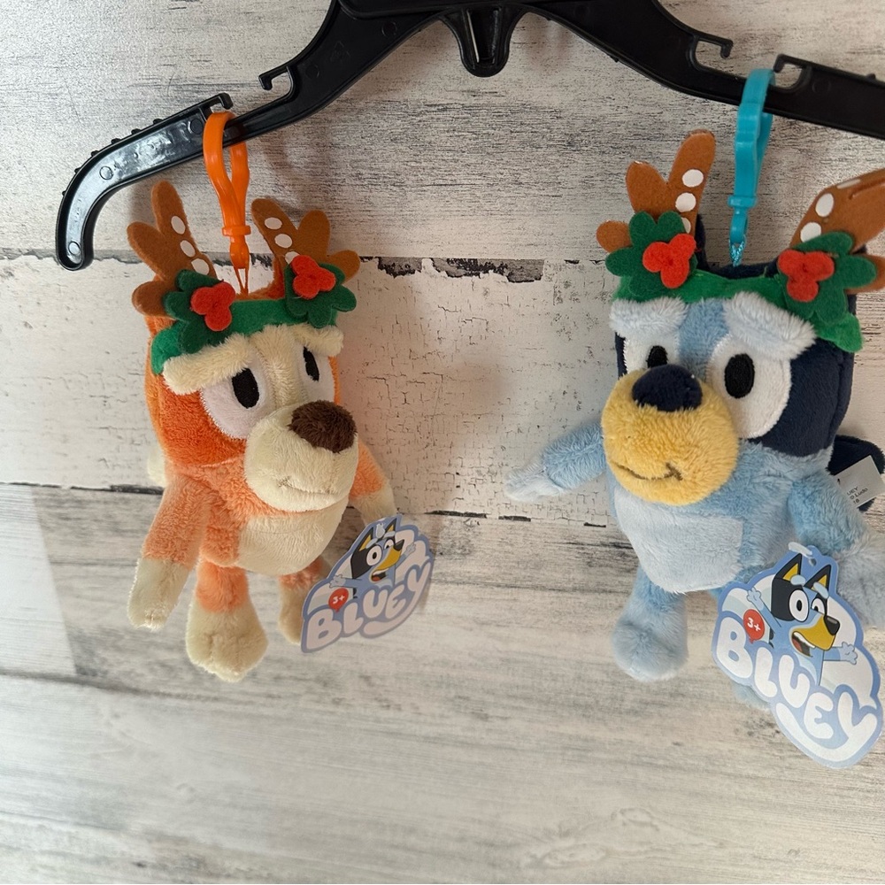 Bluey & Bingo Plush Bag Clips NEW